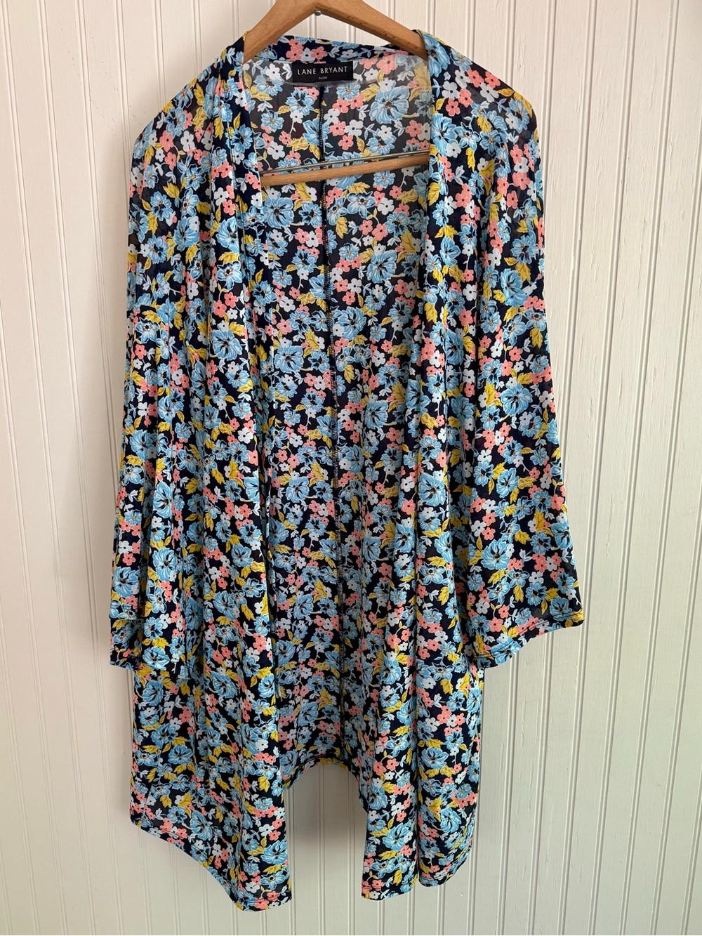 Lane Bryant Colorful Floral Duster Size 26
